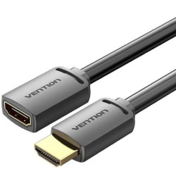 Cable alargador hdmi 4k vention ahcbd/ hdmi macho - hdmi hembra/ 50cm/ negro