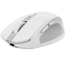 Ratón inalámbrico trust ozaa compact wireless/ batería recargable/ hasta 3200 dpi/ blanco