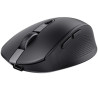 Ratón inalámbrico trust ozaa compact wireless/ batería recargable/ hasta 3200 dpi/ negro