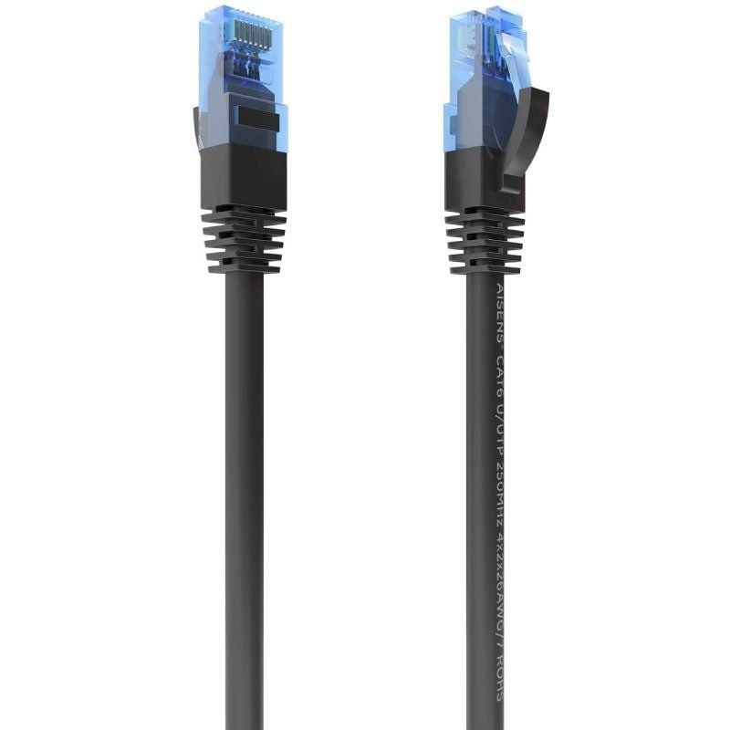 Cable de red rj45 awg26 cca utp aisens a135-0846 cat.6/ 3m/ negro