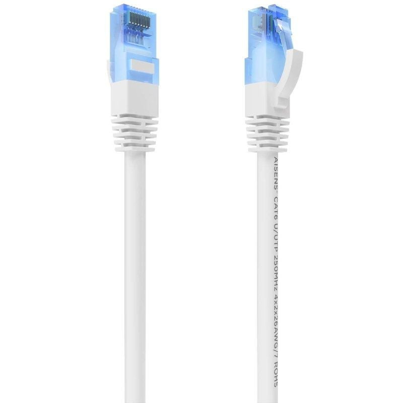 Cable de red rj45 awg26 cca utp aisen a135-0825 cat.6/ 7.5m/ blanco