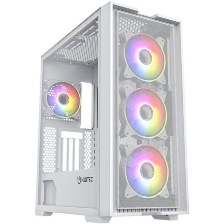 Caja gaming torre hiditec h2 air argb/ blanca