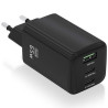 Cargador de pared gan aisens asch-65w3p042-bk/ 2xusb tipo-c/ 1xusb/ 65w