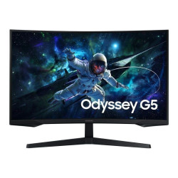 Monitor gaming curvo samsung odyssey g5 s27cg554eu 27'/ qhd/ 1ms/ 165hz/ va/ negro