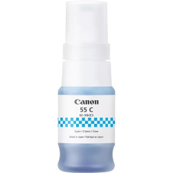 Botella de tinta original canon gi-55/ cian