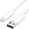Cable usb 2.0 lightning vention lamwf/ usb macho - lightning macho/ 480mbps/ 1m/ blanco