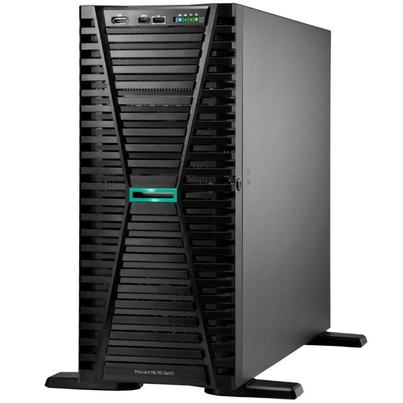 Servidor hpe proliant ml110 gen11 intel xeon silver 4510/ 64gb ram/ 2x 480gb ssd
