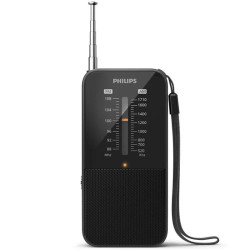Radio portátil philips tar1509/ a pilas/ negra