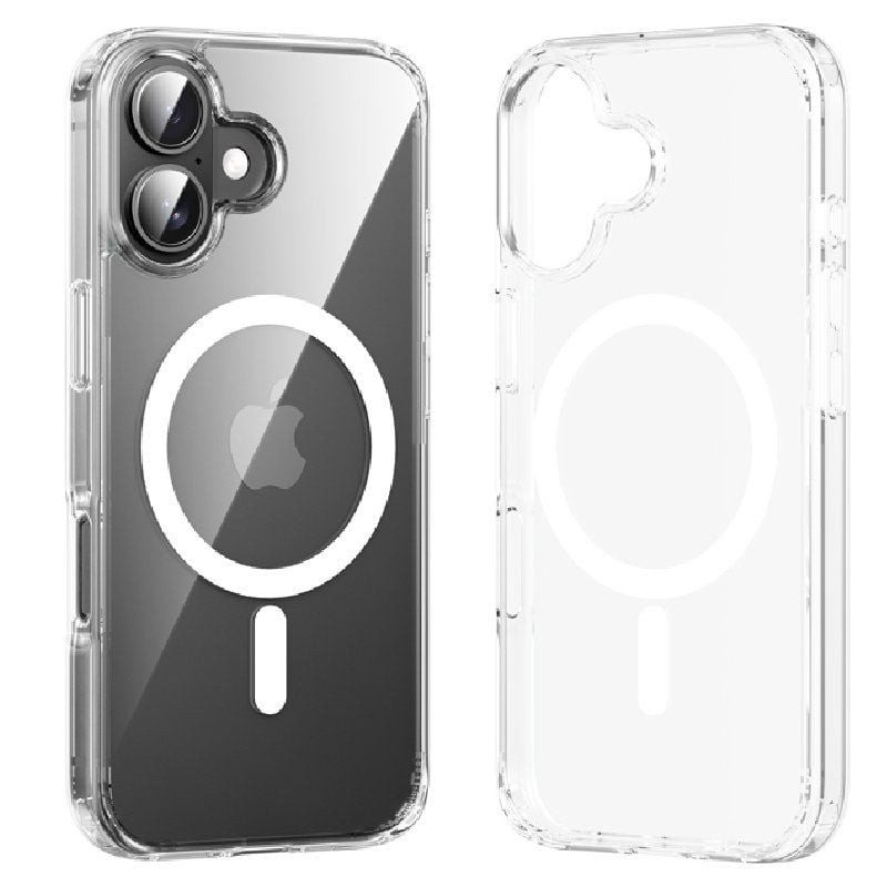 Funda dura con magsafe vention kugt0-20/ compatible con iphone 16 plus/ transparente