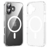 Funda dura con magsafe vention kugt0-20/ compatible con iphone 16 plus/ transparente