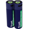 Pack de 2 pilas aa trust 25584/ recargables