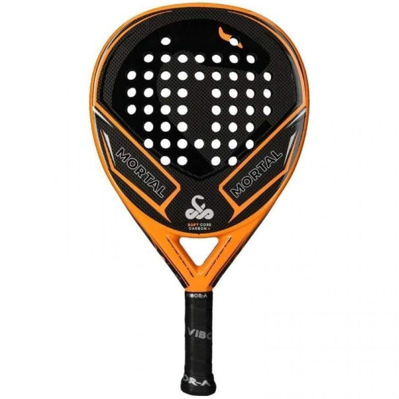 Pala de pádel vibor-a mortal carbon 3.0/ naranja y negra
