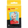 Papel fotográfico para cámara printomatic y step touch kodak zink/ 2'x3'/ 20g/ 20 hojas