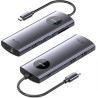 Docking usb tipo-c vention tqvhb/ 2xhdmi 4k/ 3xusb/ 1xrj45/ 1xlector de tarjetas/ 1xusb tipo-c pd/ gris