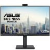 Monitor profesional asus be249qfk 24'/ full hd/ webcam/ multimedia/ regulable en altura/ negro