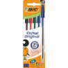 Bolígrafos de tinta de aceite bic cristal original 516346/ 5 unidades/ colores surtidos
