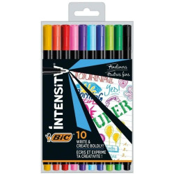Rotuladores punta fina bic intensity fine cel1011727/ colores surtidos