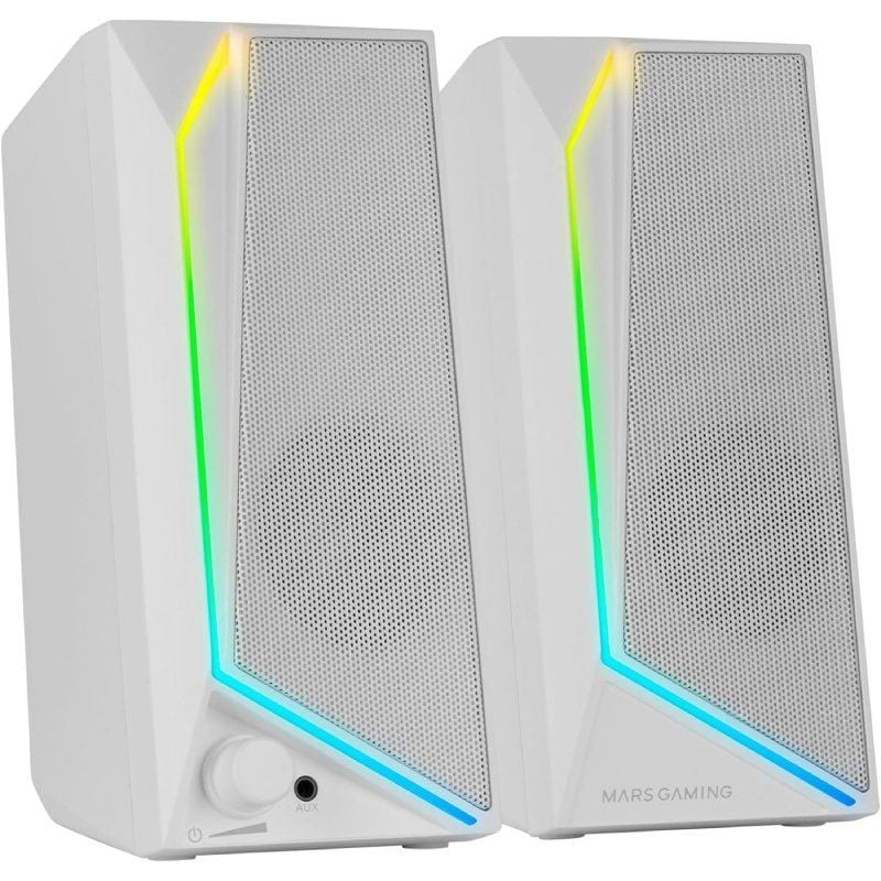 Altavoces mars gaming ms72/ 15w/ 2.0/ blancos