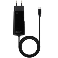 Cargador de portátil gan tooq tqlc-usbcgan65pd-c usb tipo-c/ 65w/ automático/ voltaje 5-20v