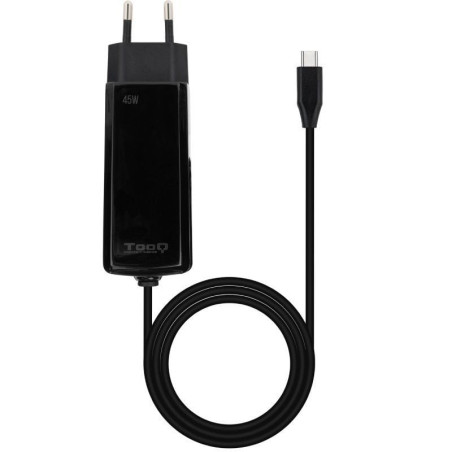 Cargador de portátil gan tooq tqlc-usbcgan45pd-c usb tipo-c/ 45w/ automático/ voltaje 5-20v