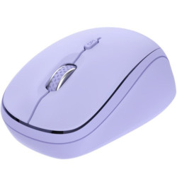 Ratón mini inalámbrico trust yvi+ multidispositivo/ hasta 1600 dpi/ púrpura