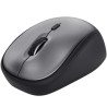 Ratón mini inalámbrico trust yvi+ silent/ hasta 1600 dpi/ negro