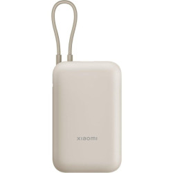 Powerbank 10000mah xiaomi power bank integrated cable/ 22.5w/ beige/ incluye cable usb tipo-c