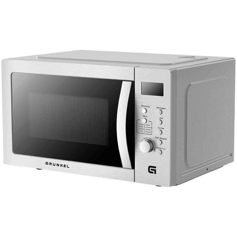 Microondas grunkel mw-28airfryer/ 900w/ capacidad 28l/ función grill/ función airfryer/ plateado