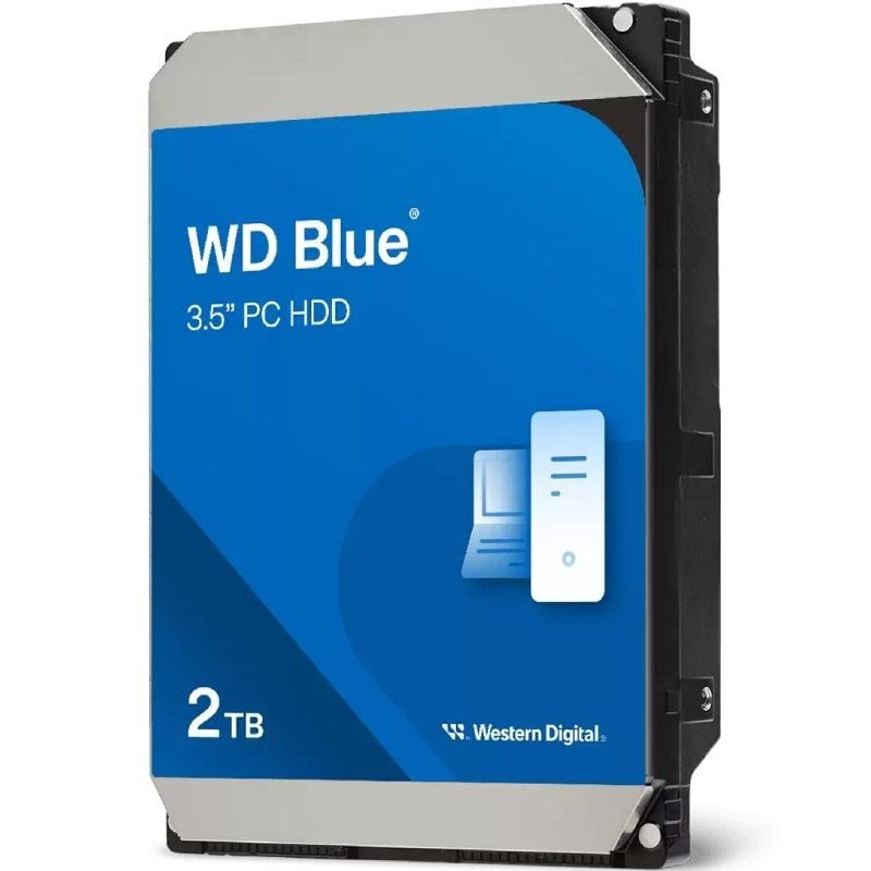 Disco duro western digital wd blue pc desktop 2tb/ 3.5'/ sata iii/ 64mb