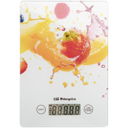 Báscula de cocina electrónica orbegozo pc 1023/ hasta 5 kg/ blanca
