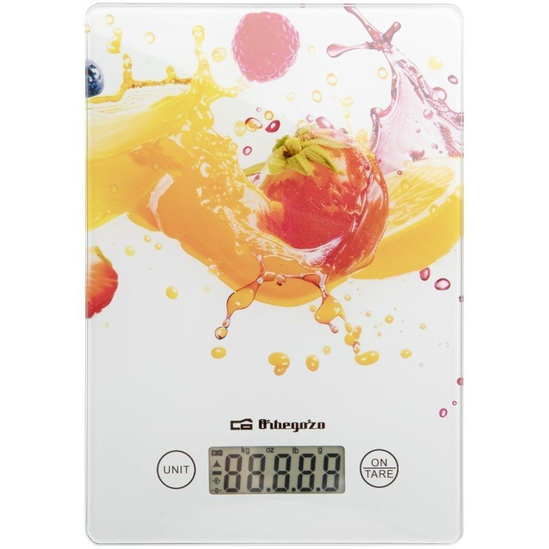 Báscula de cocina electrónica orbegozo pc 1023/ hasta 5 kg/ blanca