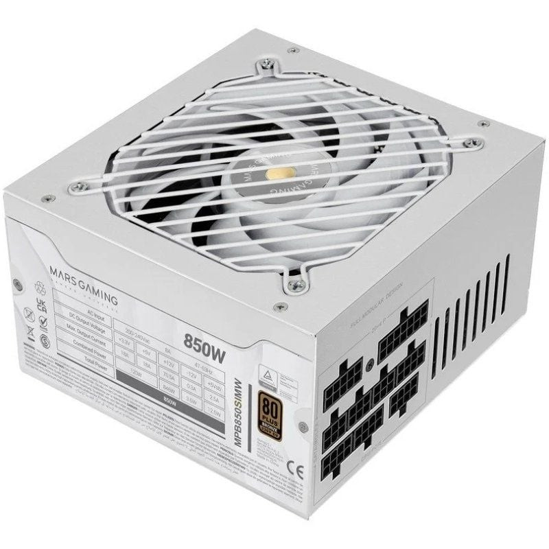 Fuente de alimentación mars gaming mpb850sim/ 850w/ ventilador 14cm/ 80 plus bronze