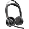 Auriculares inalámbricos poly voyager focus 2 para microsoft teams + adaptador usb-c-a + soporte de carga/ con micrófono/ 