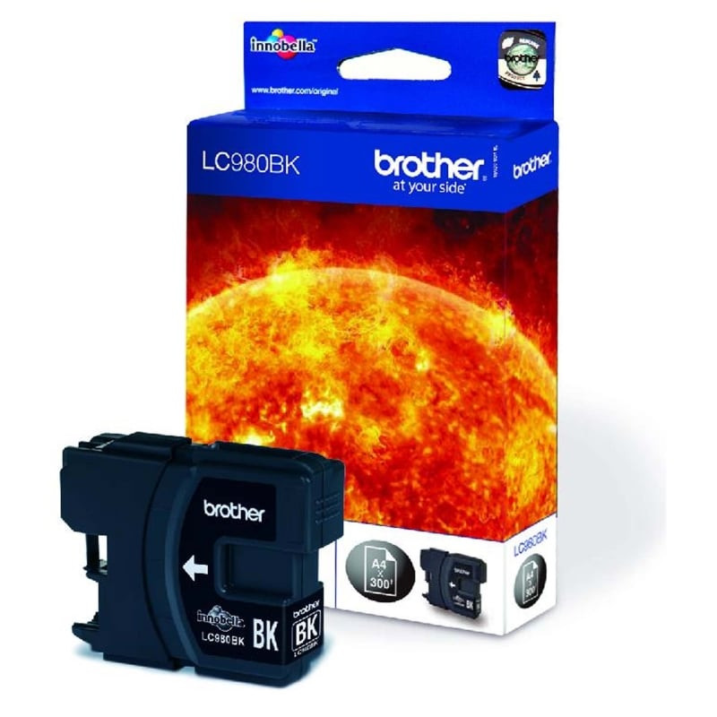 Cartucho de tinta original brother lc-980/ negro