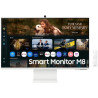 Smart monitor samsung m8 m80f s32fm801uu 32'/ 4k/ multimedia/ regulable en altura/ smart tv/ webcam/ blanco