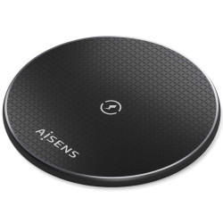 Base de carga inalámbrica aisens asch-15w1wc058-bk 15w/ negro