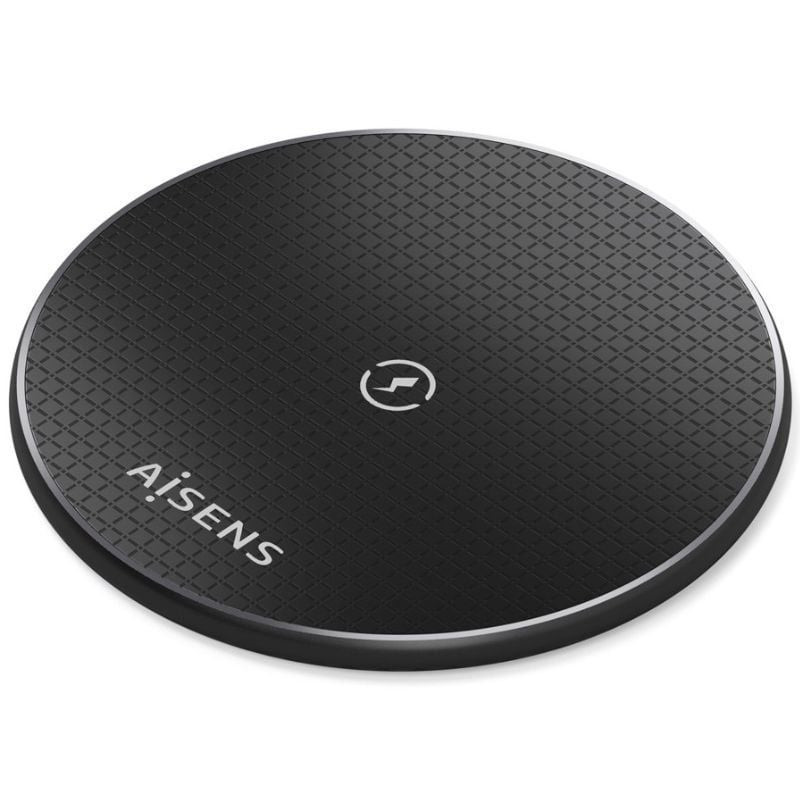 Base de carga inalámbrica aisens asch-15w1wc058-bk 15w/ negro