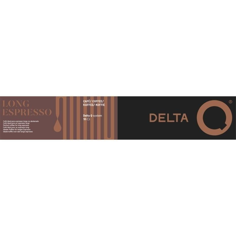 Cápsula delta delta q-long espresso para cafeteras delta/ caja de 10