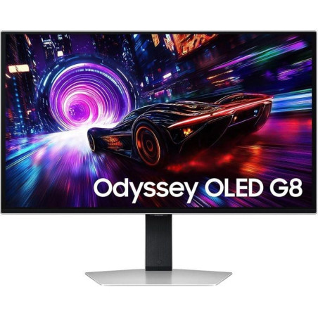 Monitor gaming samsung odyssey oled g8 g81sf s32fg810su 32'/ 4k/ 0.03ms/ 240hz/ qd-oled/ multimedia/ regulable en altura/ plata