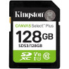 Tarjeta de memoria kingston canvas select plus 128gb sd xc/ clase 10/ 150mbs