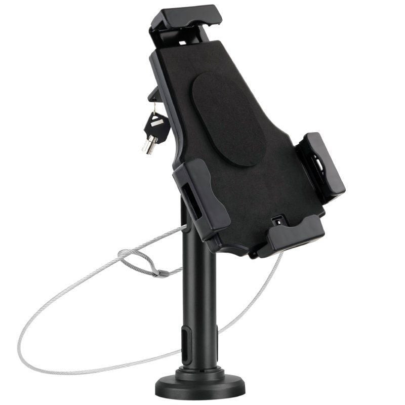 Soporte de mesa/pared para smartphone/tablet tooq tqtds0812/ antirrobo/ negro