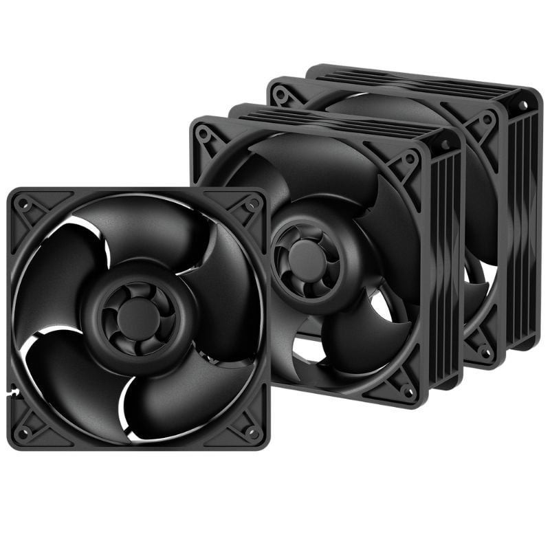 Pack de 3 ventiladores arctic s12038-4k/ 12cm