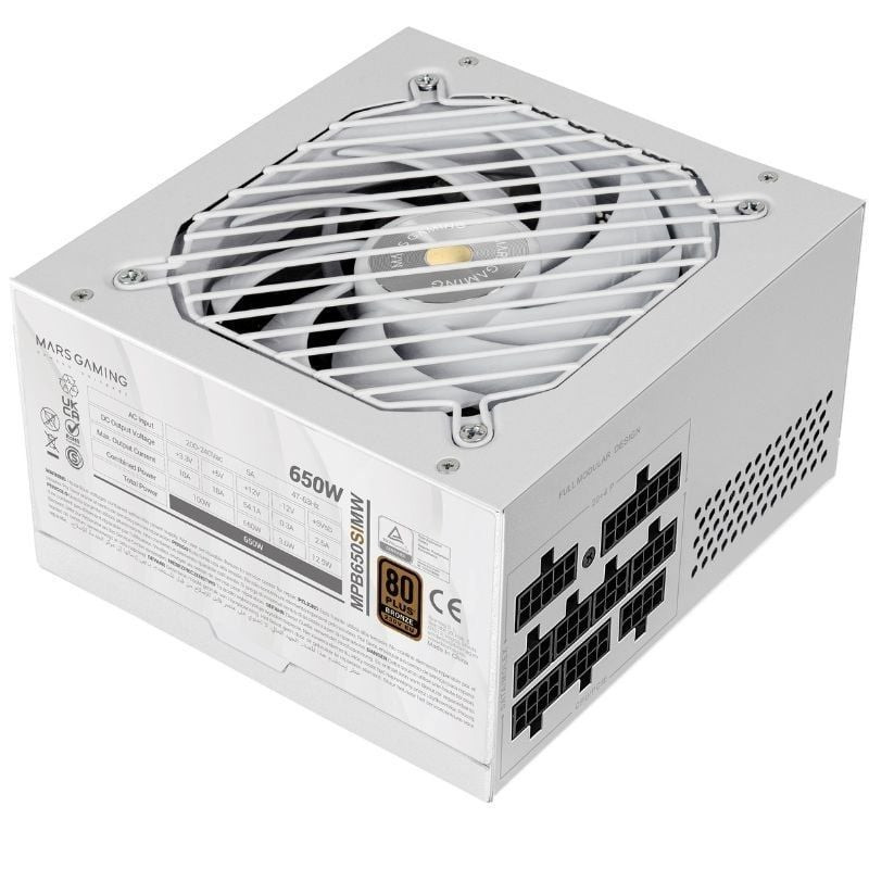 Fuente de alimentación mars gaming mpb650sim/ 650w/ ventilador 12cm/ 80 plus bronze