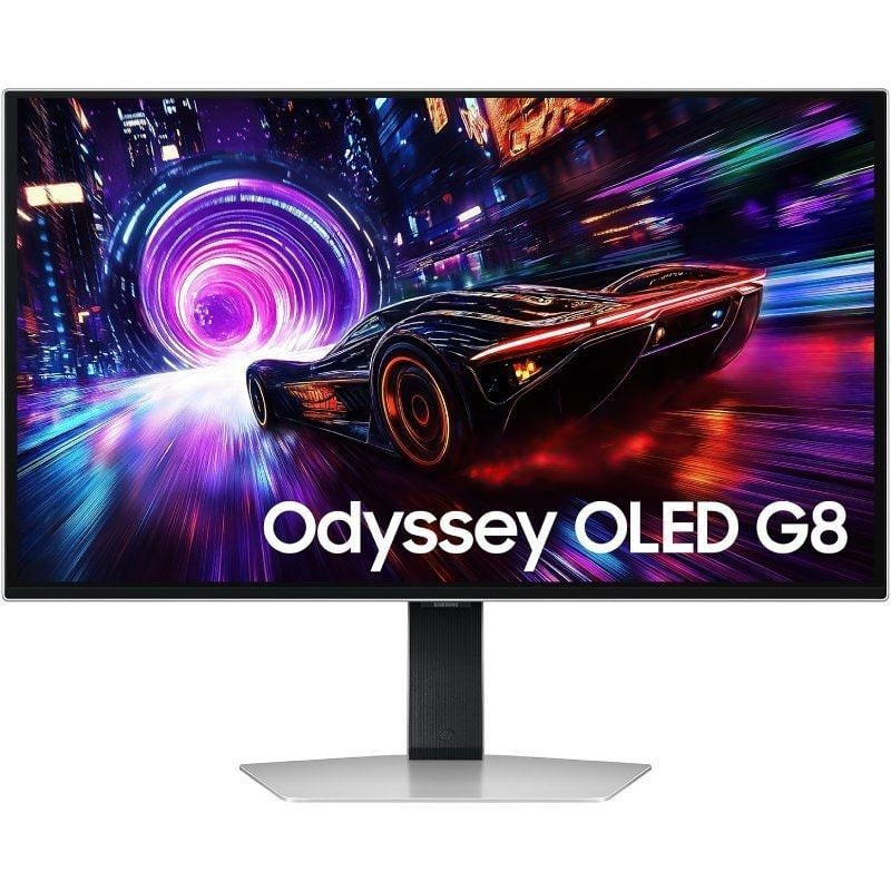 Monitor gaming samsung odyssey oled g8 g81sf s27fg810su 27'/ 4k/ 0.03ms/ 240hz/ qd-oled/ regulable en altura/ plata