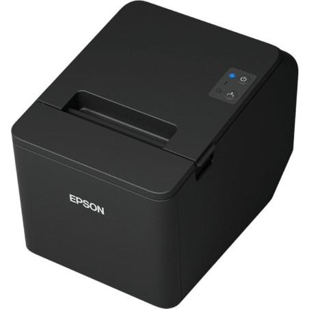 Impresora de tickets epson tm-t20iv/ ancho papel 80mm/ usb-rs232/ negra