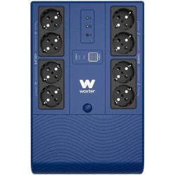 Sai línea interactiva woxter multibase ups 800 va/ 800va-480w/ 8 salidas/ formato torre
