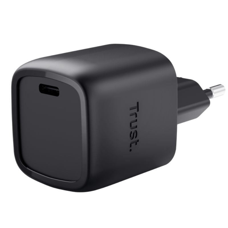 Cargador de pared gan trust maxo 30w/ 1xusb tipo-c/ 30w