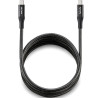 Cable usb 4.0 tipo-c ngs knot/ usb tipo-c macho - usb tipo-c macho/ hasta 240w/ 40gbps/ 2m/ negro