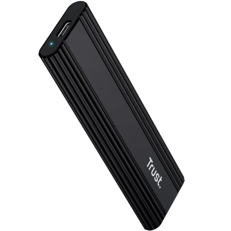 Caja externa para disco ssd m.2 trust 25806/ usb 3.2 gen2/ sin tornillos