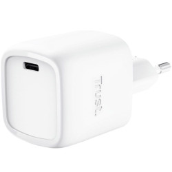 Cargador de pared gan trust maxo 30w/ 1xusb tipo-c/ 30w